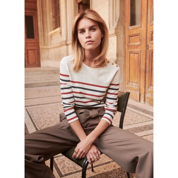 Sezane Tops - ❌SOLD❌ Sezane Loic Striped Jersey